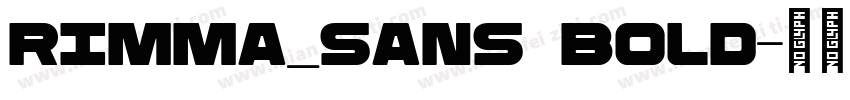 Rimma_sans Bold字体转换
